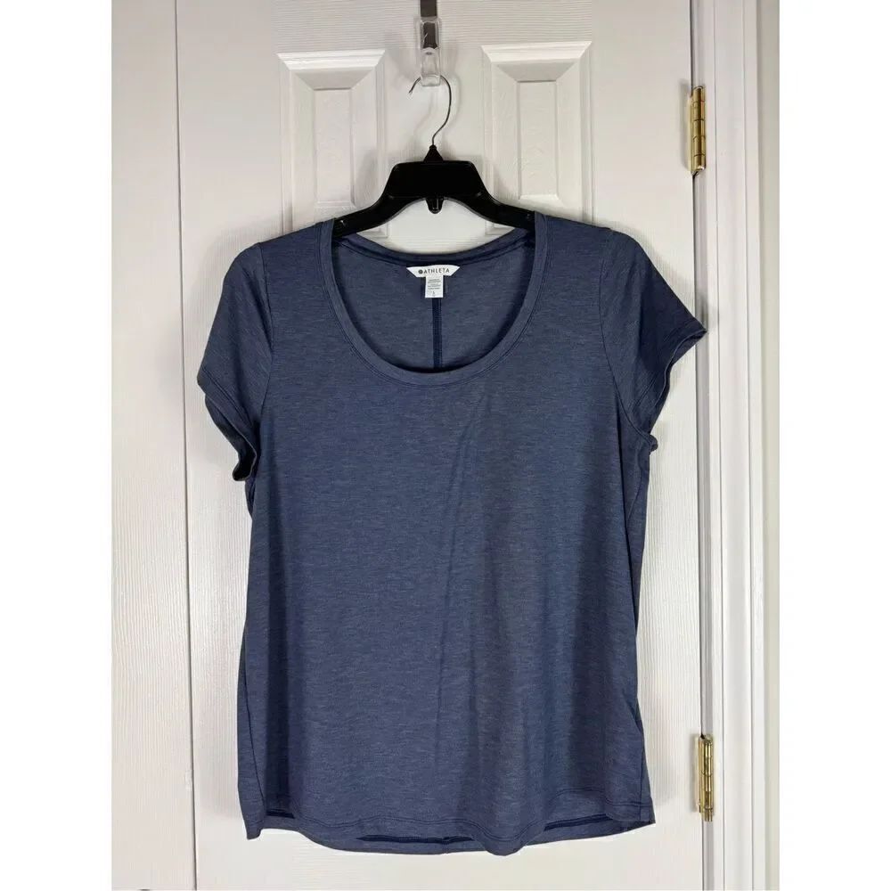 Athleta Womens Navy Blouse Size Large